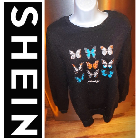 SHEIN Butterfly Sweatshirt 🦋 - Picture 3 of 11